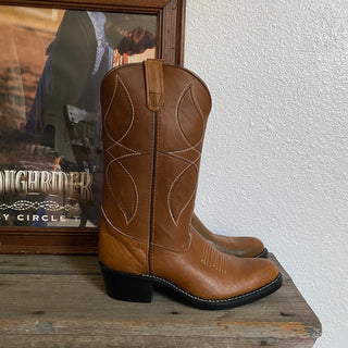 Classic Brown Cowboy Boots - Women’s 8.5