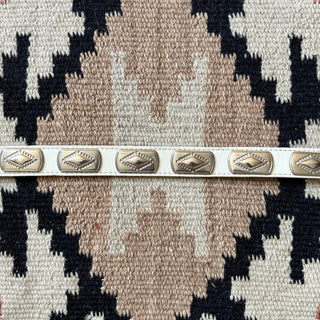 White Wrangler Concho Belt - 26” - 28”
