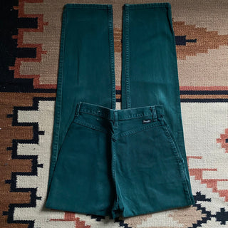 Vintage Forest Green Wranglers 26 inch waist for Women