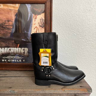 Black Harness Cowboy Boots - Youth 4 & 7 / Women’s 5.5 & 8.5