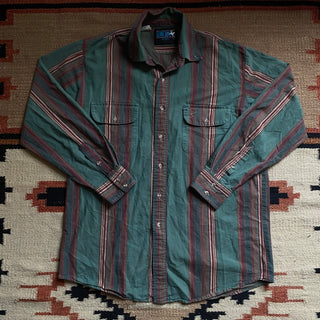 Vintage Lone Rook Western Shirt, Large for Men