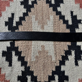 Black Leather Western Belt - 32” - 35”