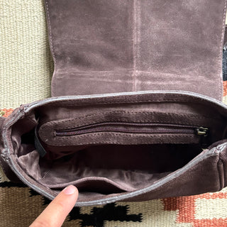 Brown Suede Cowgirl Purse