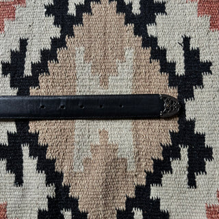 Embellished Black Western Belt - 29” - 32”