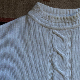 Cozy White Sweater - Large