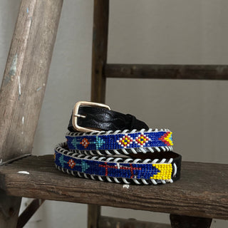 Beaded Thunder Bird Belt - Sizes 26” - 32”