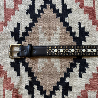 Bejeweled Leather Belt 31” - 34”