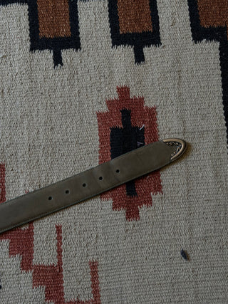 Vintage Sage Green Cowgirl Brighton Belt, Size 26 inch  / 27 inch / 28 inch waist for Women