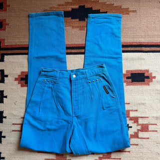 Vintage Ocean Blue Rockies 29 inch waist for Women