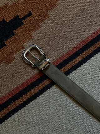 Vintage Sage Green Cowgirl Brighton Belt, Size 26 inch  / 27 inch / 28 inch waist for Women