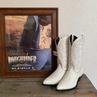 White Laredo Cowboy Boots - Women’s 8.5