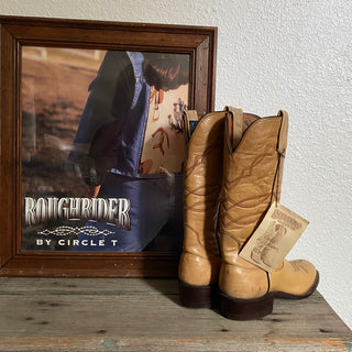 Tan 70s Style Cowboy Boots - Women’s 6