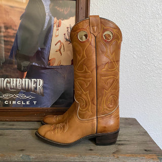 Summer Brown Texas Cowboy Boots - Women’s 6.5