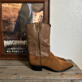 Brown Suede Cowboy Boots - Women’s 9
