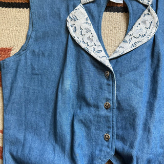 Denim Cowgirl Top - Medium