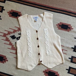 Cable Knit Vest - Large
