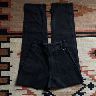 Vintage Bareback Black Wranglers 25 inch waist for Women