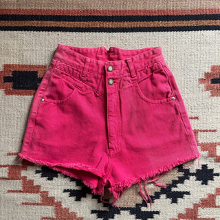 Vintage Hot Pink Western Ethics Cut Offs 25 inch waist for Women