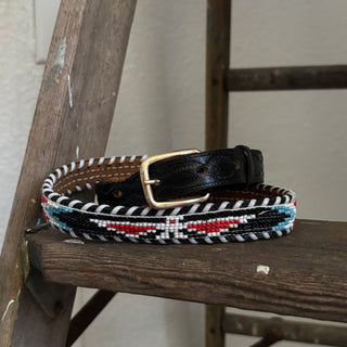 Beaded Thunderbird Belt - 25” - 28”