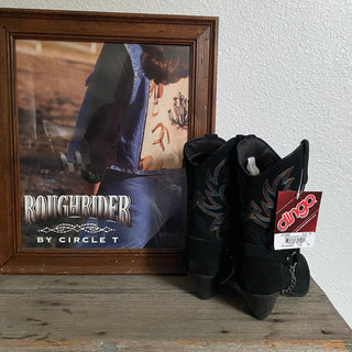 Black Suede Dingo Cowboy Boots - Women’s 9.5