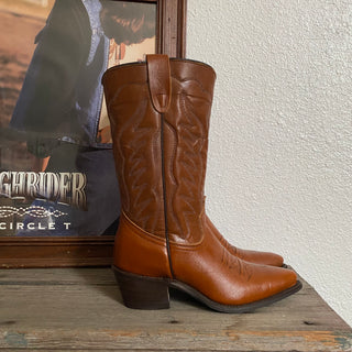Texas Chestnut Cowboy Boots - Women’s 6