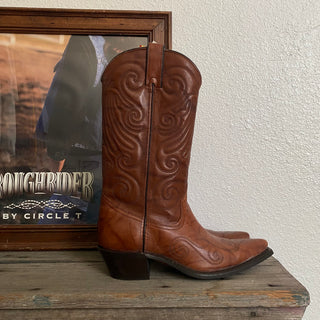 Texas Brown Cowboy Boots - Men’s 8.5 / Women’s 10