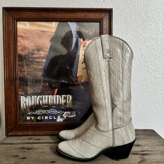 Eel skin Cowboy Boots - Women’s 6