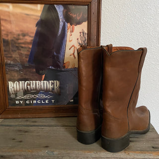 Brown Leather Cowboy Boots - Men’s 11 / Women’s 12.5
