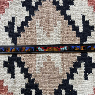 Black Beaded Western Belt - 27” - 29”