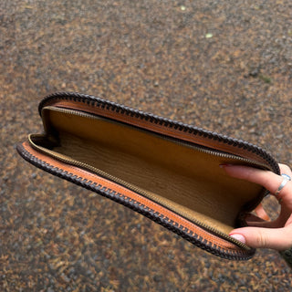 Tooled Leather Cowgirl Clutch