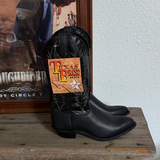 Matte Black Texas Cowboy Boots - Women’s 7