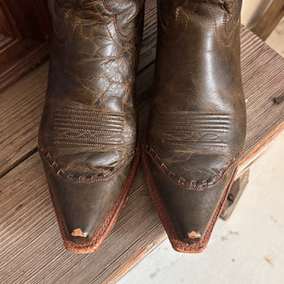 Vintage Olive Green Tony Lama Cowboy Boots, Women’s 9.5