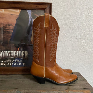 Tall Brown Cowboy Boots - Women’s 10