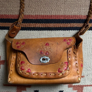 1970s Strawberry Tooled Purse
