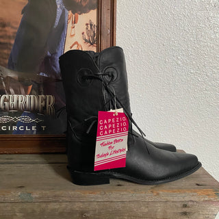 Black Fringe Cowboy Boots - Women’s 10