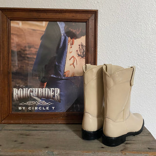 Cream Roper Cowboy Boots - Women’s 8.5