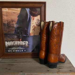 Texas Sunset Leather Cowboy Boots - Women’s 6.5 & 7