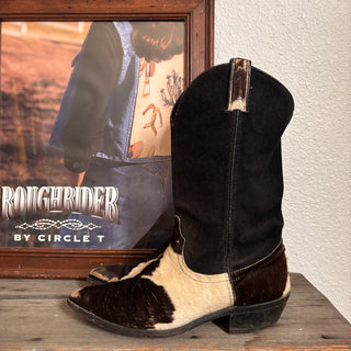 Vintage Code West Cowhide Cowboy Boots, Men’s 9 / Women’s 10.5