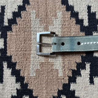 Blue Suede Belt - Sizes 32” - 35”