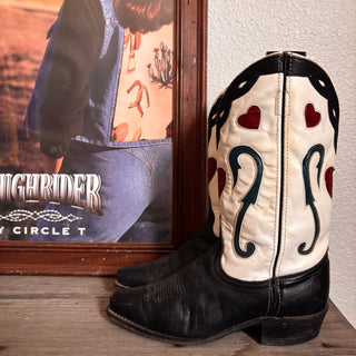 Acme 50s Heart Cowboy Boots, Women’s 7