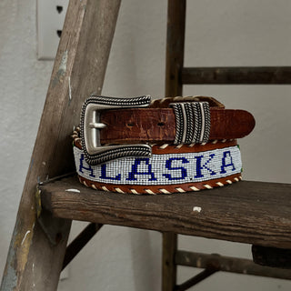 Beaded Alaska Belt - 27” - 30”