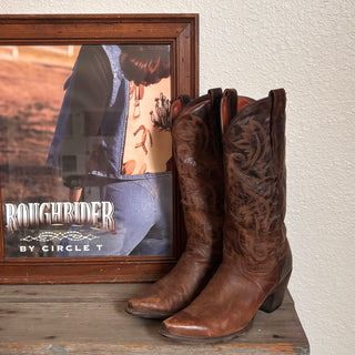 Vintage Dan Post Country Girl Cowboy Boots, Women’s 8