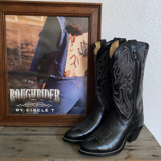 Black Texas Cowboy Boots - Men’s 8.5 / Women’s 10