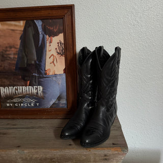 Black Texas Cowboy Boots - Women’s 10