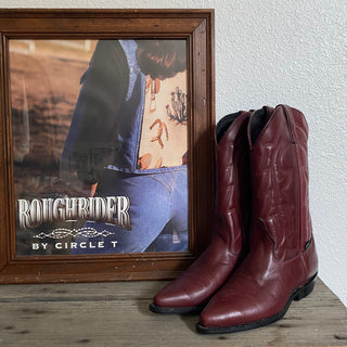 Burgundy Cowboy Boots - Women’s 8 & 10