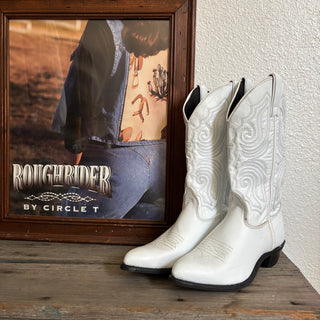 White Cowboy Boots - Women’s 7