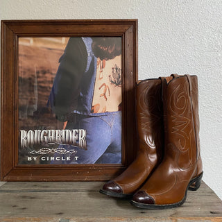 Black Toe Cowboy Boots - Women’s 9