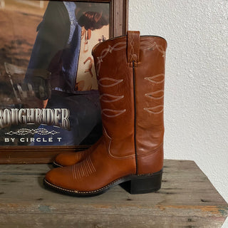 70s Brown Cowboy Boots - Women’s 8