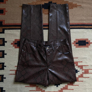 Vintage Rare Faux Snakeskin Roughriders 34 inch waist