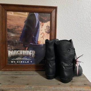 Black Fringe Cowboy Boots - Women’s 10